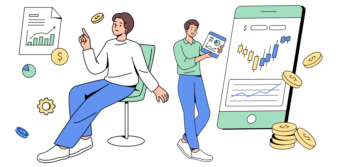 Market forecasting illustration